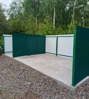 В Шелеховском районе открыли три новые площадки для сбора мусора